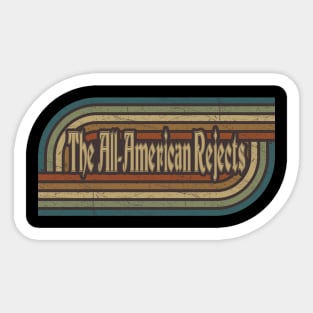 The All-American Rejects Vintage Stripes Sticker